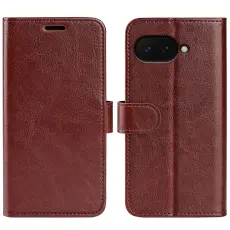 Google Pixel 9a Fodral Crazy Horse L&auml;der Brun