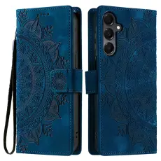 Samsung Galaxy A16 / A26 5G Fodral Mandala L&auml;der Bl&aring;