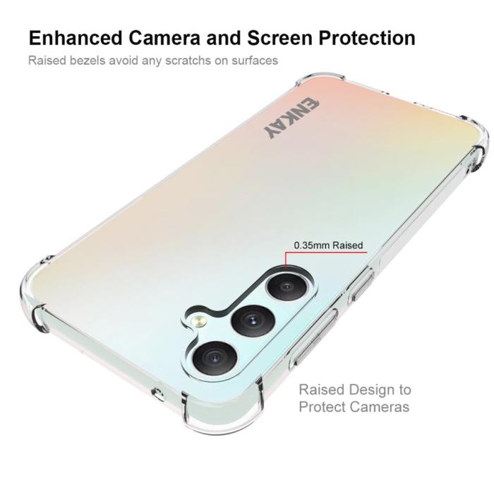 Bild 3, ENKAY Galaxy S23 FE Skal Shockproof TPU Transparen