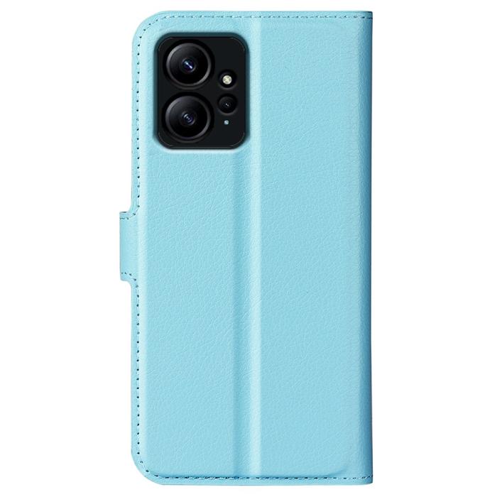 Bild 6, Xiaomi Redmi Note 12 4G Fodral Litchi Läder Ljus Blå