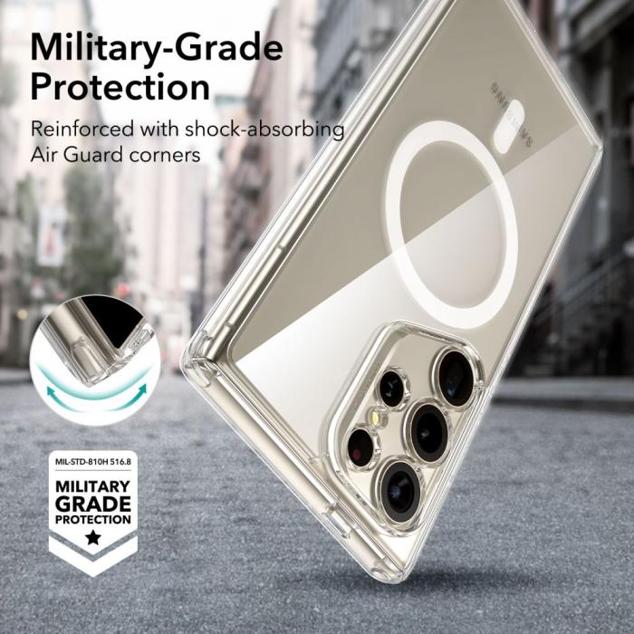 Bild 6, ESR Galaxy S24 Ultra Skal MagSafe CH HaloLock Transparent