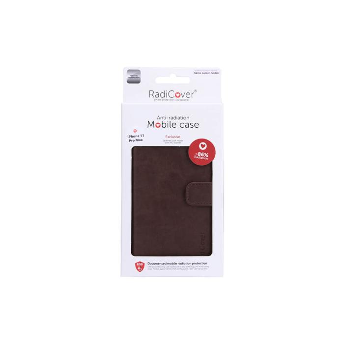Bild 2, Radicover iPhone 11 Pro Max Mobilfodral Strålningsskydd Brun