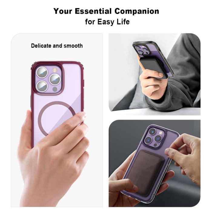 Bild 6, ColorPop iPhone 14 Pro Skal CH MagSafe Transparent/Mörk Blå