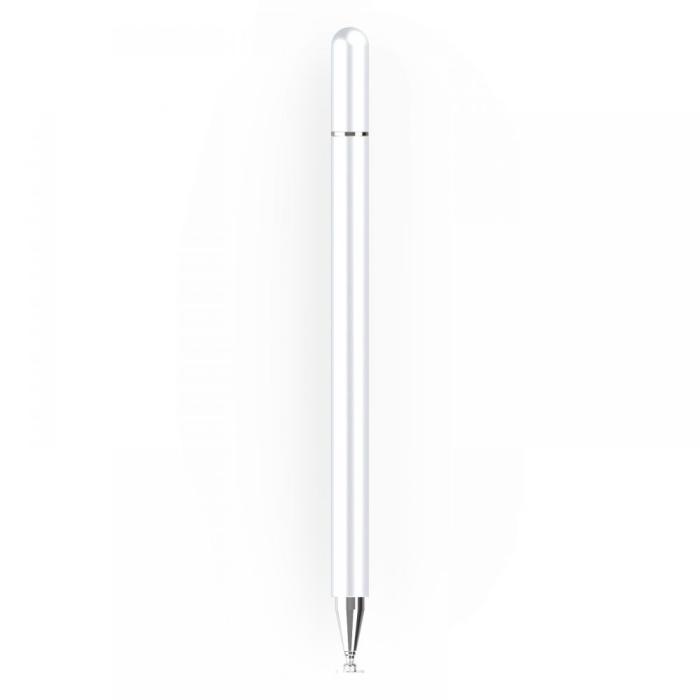 Bild 2, Tech-Protect Charm Stylus Touch Penna Vit/Silver