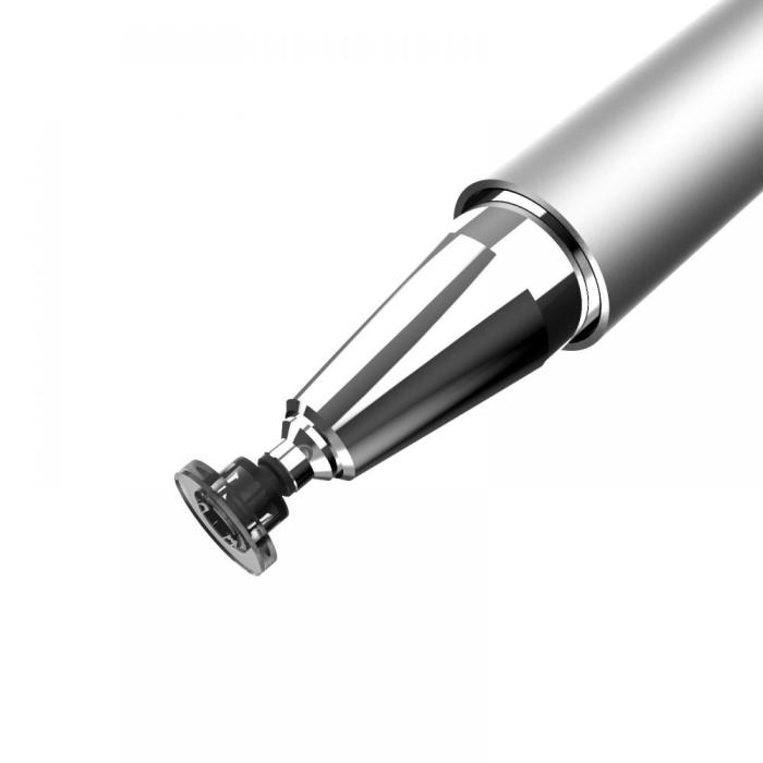 Bild 5, Tech-Protect Charm Stylus Touch Penna Vit/Silver