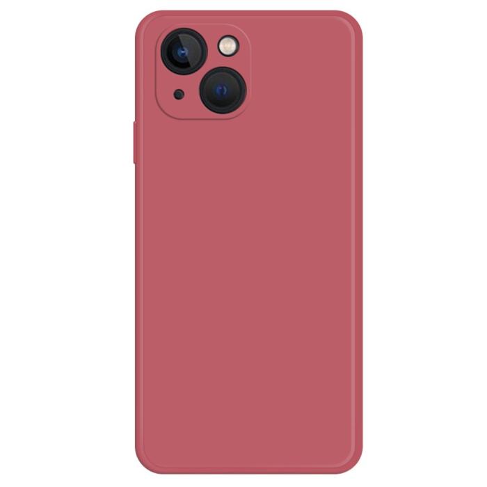 Bild 1, iPhone 15 Plus Skal Gummerad TPU Röd