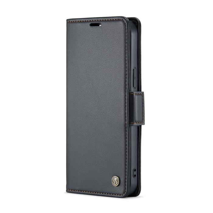 Bild 4, CASEME iPhone 16 Pro Max Fodral Läder RFID Svart