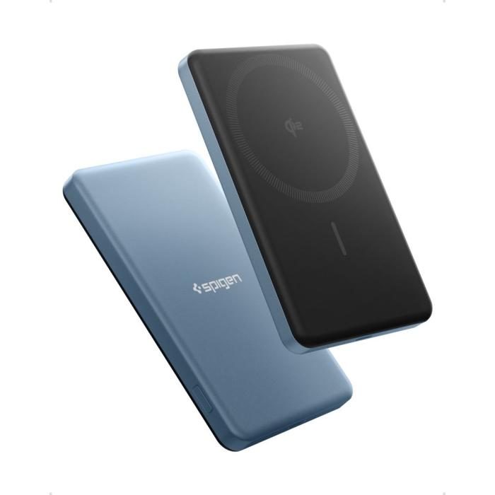 Bild 2, Spigen 5000 mAh 22.5W MagSafe Powerbank Essential Teal Blue