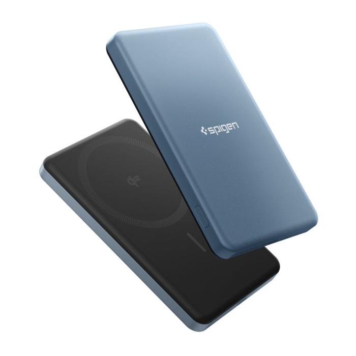 Bild 3, Spigen 5000 mAh 22.5W MagSafe Powerbank Essential Teal Blue