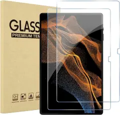 2-Pack Samsung Galaxy Tab S8 Plus Sk&auml;rmskydd i h&auml;rdat glas