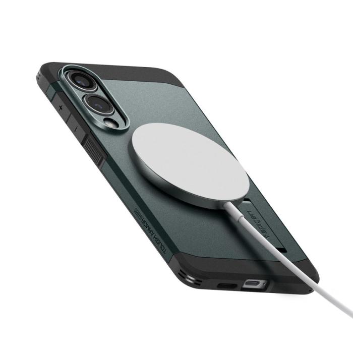 Bild 6, Spigen Galaxy S25 Edge Skal MagSafe Tough Armor Abyss Green