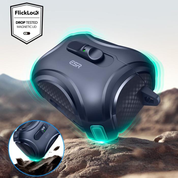 Bild 5, ESR AirPods Pro 3 Skal MagSafe Cyber FlickLock HaloLock Blå