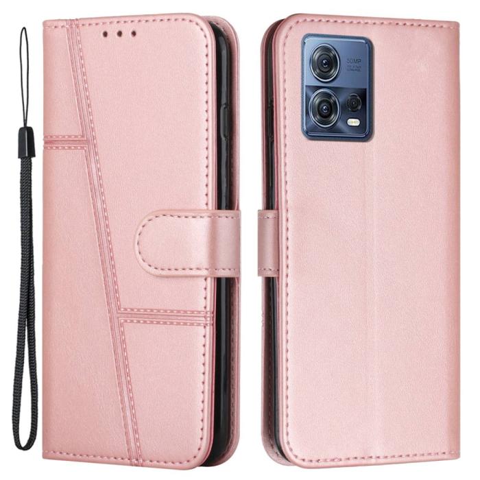 Bild 1, Motorola Edge 30 Fusion 5G Fodral Läder Roséguld
