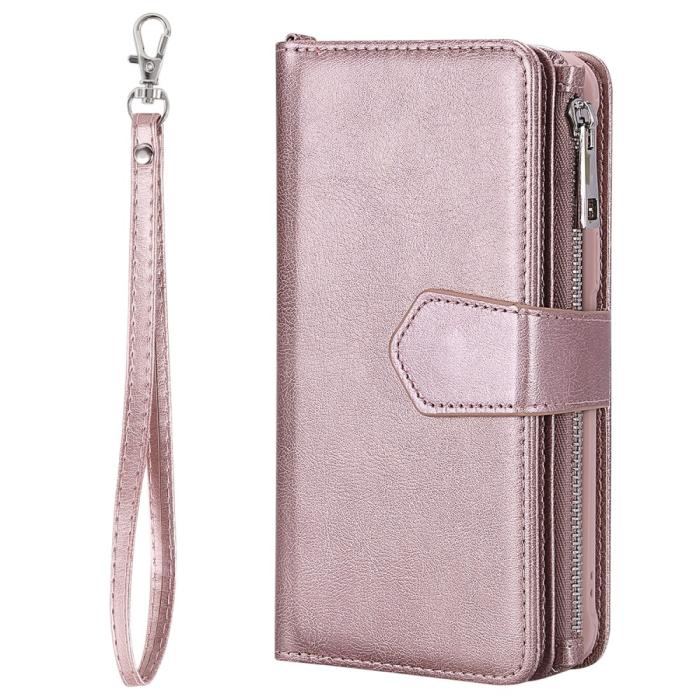 Bild 4, iPhone 6/6S/7/8 Plus - 2in1 Magnet Skal / Plånboksfodral - Roséguld