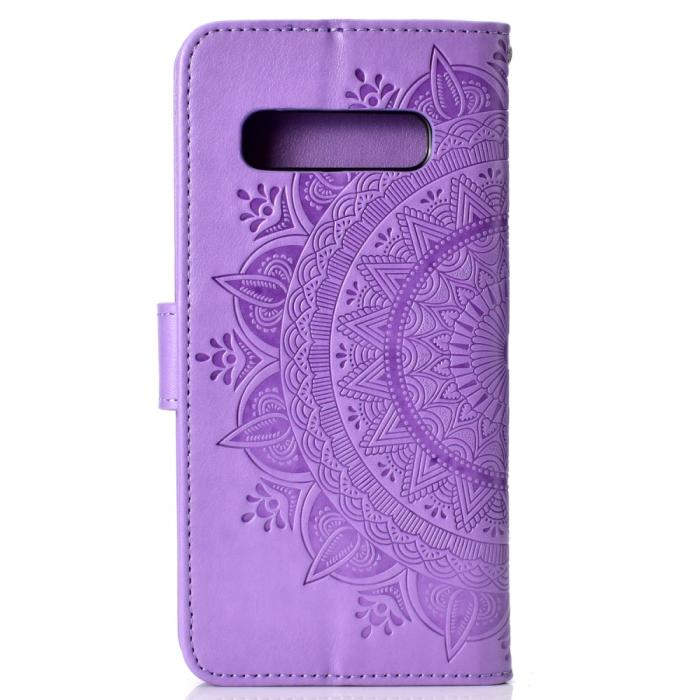 Bild 3, Samsung Galaxy S10 - Mandala Plånboksfodral - Lila