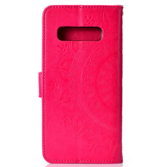 Bild 3, Samsung Galaxy S10 - Mandala Plånboksfodral - Rosa