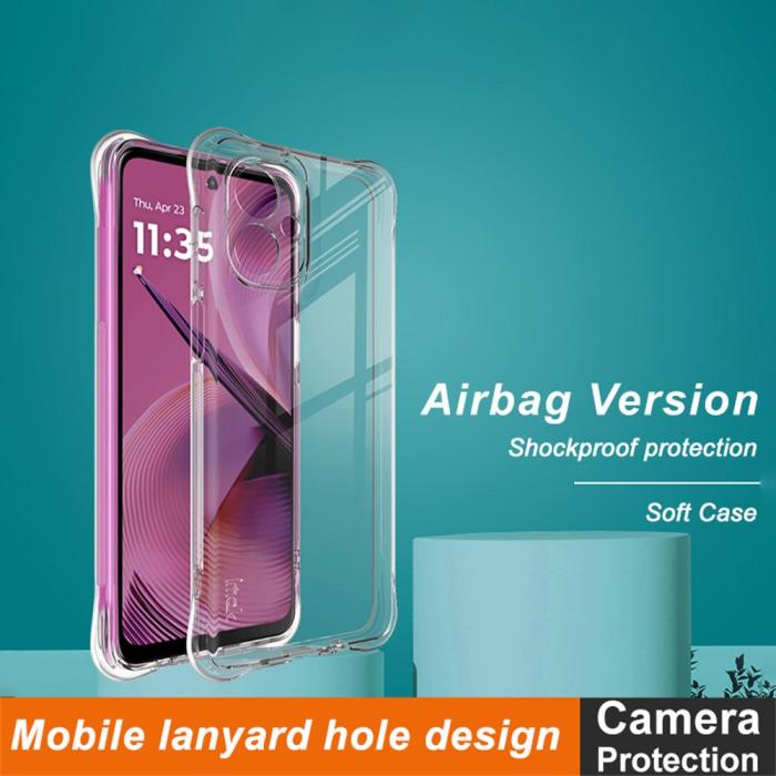 Bild 3, IMAK Motorola Moto G55 5G Skal TPU Shockproof Transparent