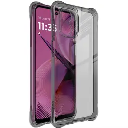 IMAK Motorola Moto G55 5G Skal TPU Shockproof Tonad Svart