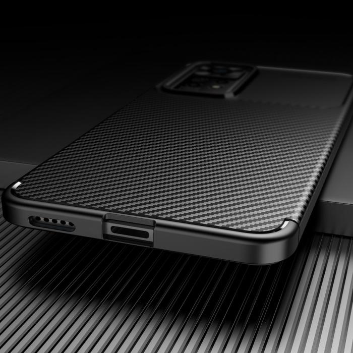 Bild 5, Xiaomi Redmi Note 11 Pro 5G Skal Kolfiber Textur Blå