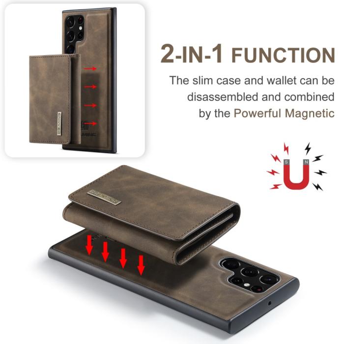 Bild 6, DG.MING Galaxy S24 Ultra Skal 2in1 Magnetisk Avtagbart Kortfack