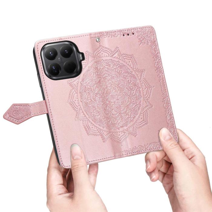Bild 4, Xiaomi 17T Fodral Läder Mandala Roséguld