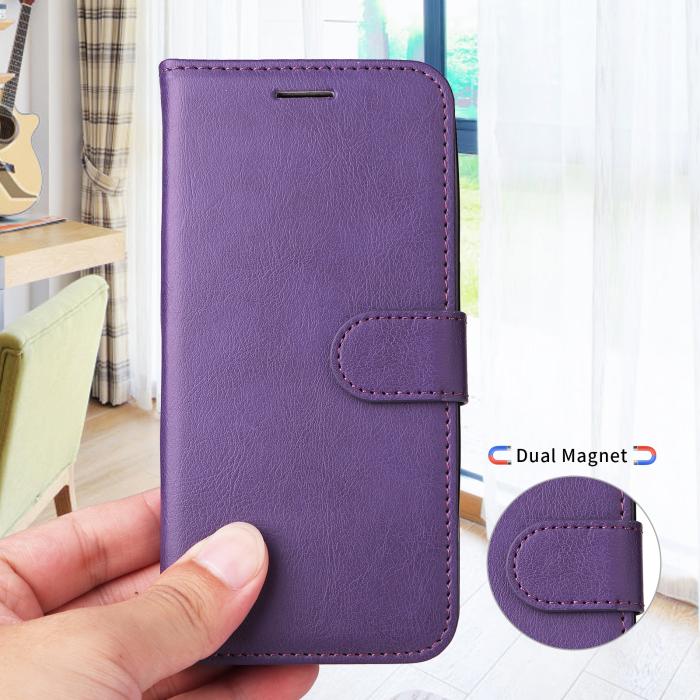Bild 3, Motorola Moto G86 Power / G86 5G Fodral Läder Lila