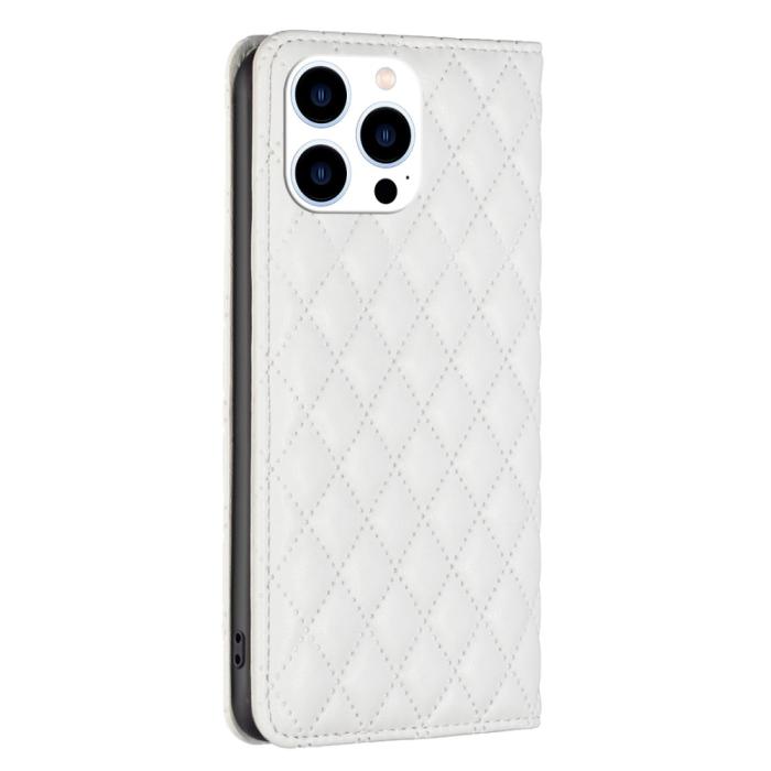 Bild 6, iPhone 16 Pro Max Fodral Diamond Flip Vit