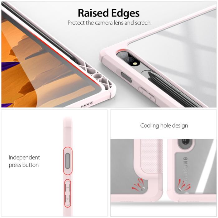 Bild 6, DUX DUCIS Samsung Galaxy Tab S7 / Tab S8 Fodral TOBY Pennhållare Rosa