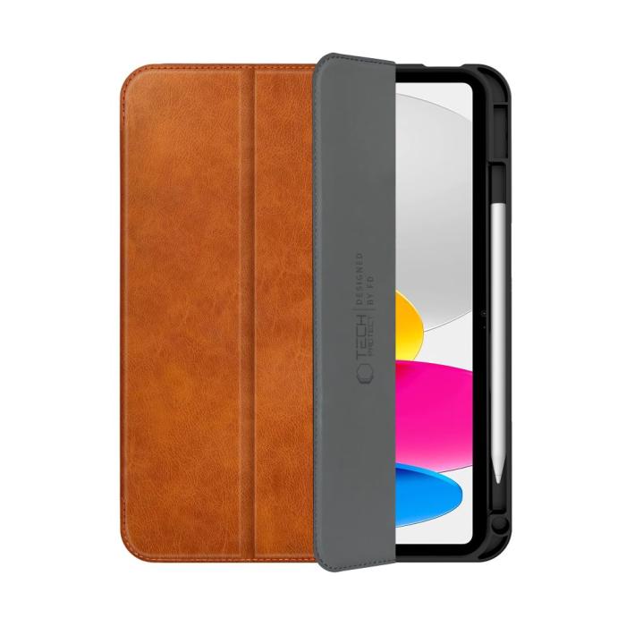 Bild 4, Tech-Protect iPad 11 2025/10.9 2022 Fodral Fleece Brun