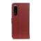 Sony Xperia 5 III Fodral Litchi Textur Brun