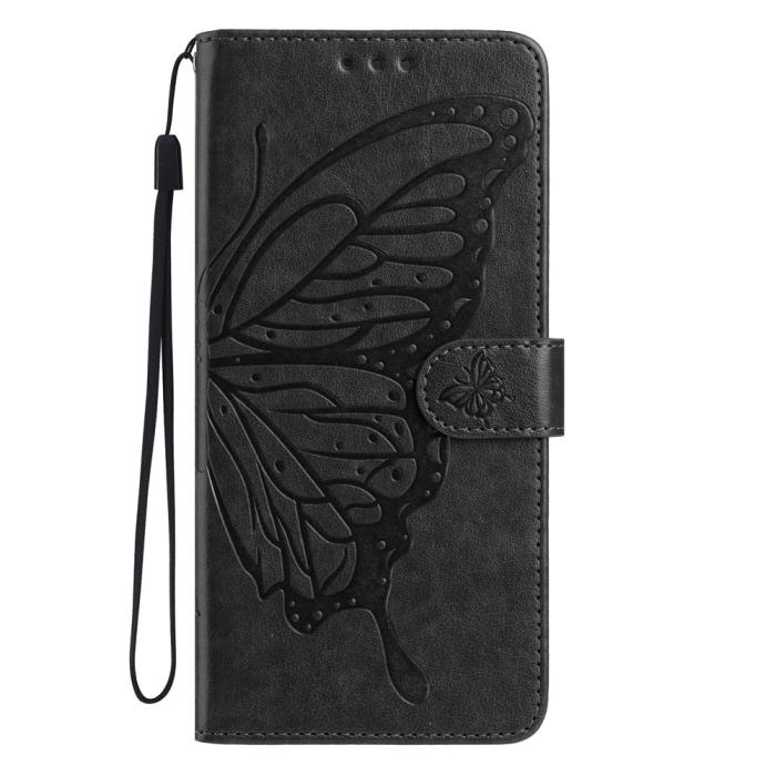 Bild 4, Samsung Galaxy A37 5G Fodral Med Fjäril Tryck Svart