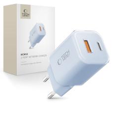 Tech-Protect 33W Väggladdare PD QC USB-C / USB-A Baby Blue