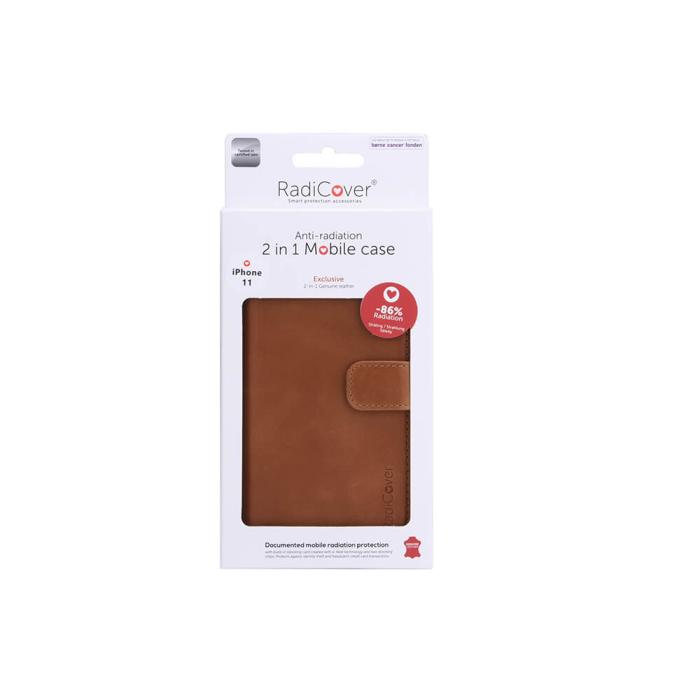 Bild 2, Radicover iPhone 11 Mobilfodral 2in1 Äkta Läder Brun