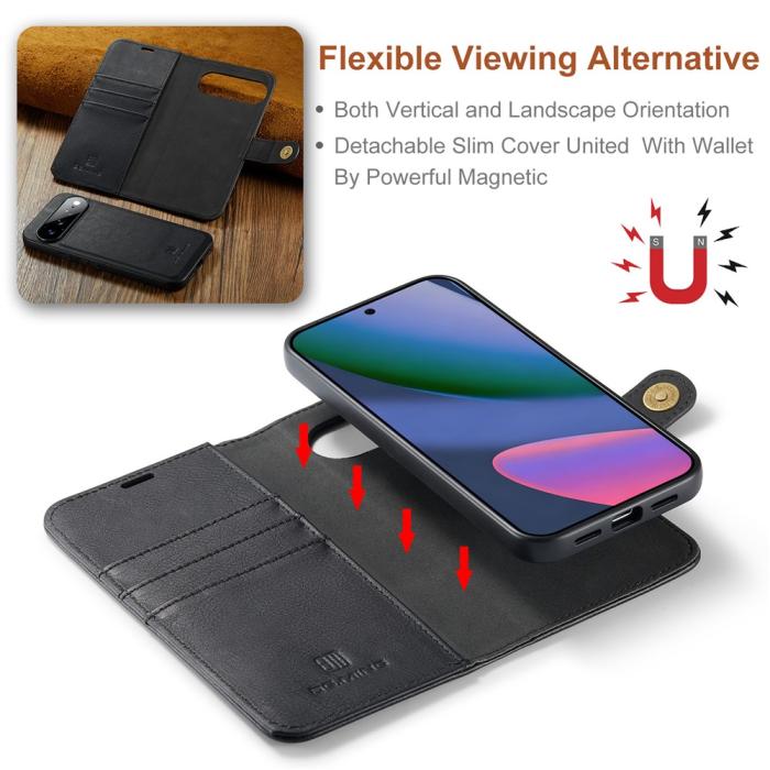 Bild 6, DG.MING Google Pixel 11 Pro XL Fodral Magnet 2in1 Svart