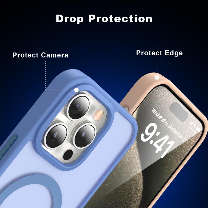 Bild 4, ColorPop iPhone 15 Pro Max Skal CH MagSafe Matt Ljus Lila