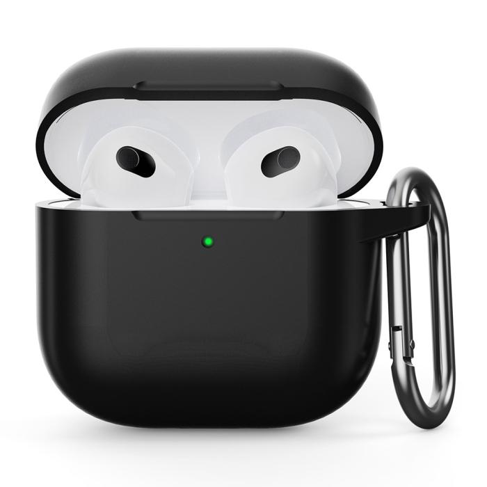 Bild 1, AirPods 4 Skal Med Krok Silikon Svart