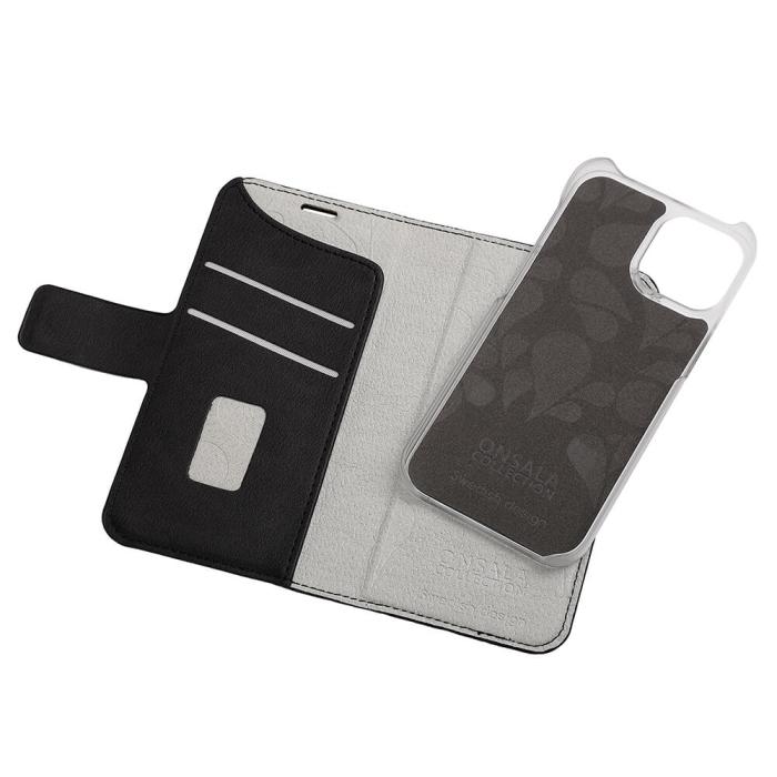 Bild 4, ONSALA iPhone 13 Mini 2in1 Magnet Fodral / Skal Midnight Black