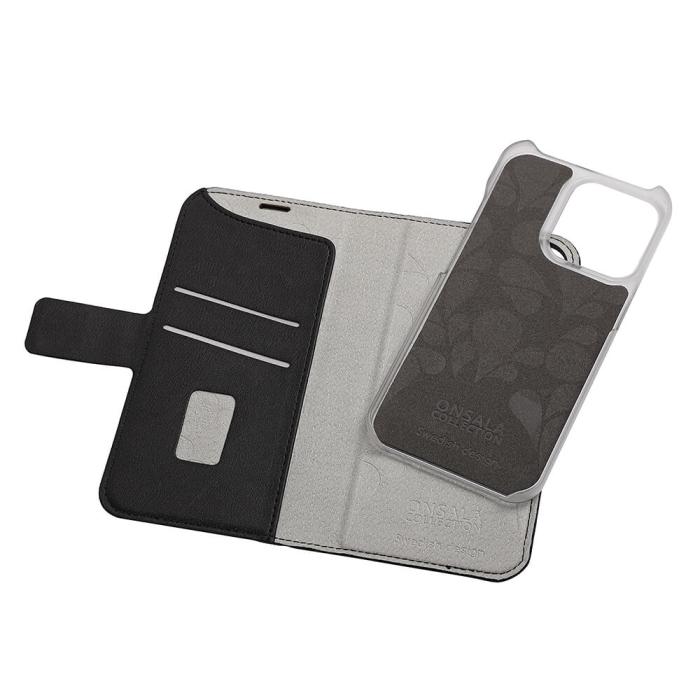 Bild 4, ONSALA iPhone 13 Pro 2in1 Magnet Fodral / Skal Midnight Black