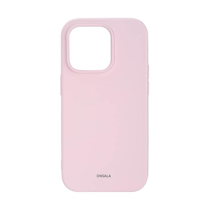 Bild 1, ONSALA iPhone 14 Pro Mobilskal Silikon Chalk Pink