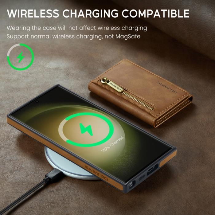 Bild 4, DG.MING Galaxy S24 Skal 2in1 Magnetisk Avtagbart RFID Kortfack