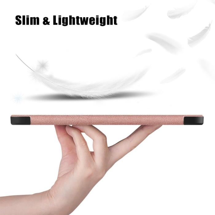 Bild 6, iPad 11 2025 / 10.9 2022 Fodral Tri-Fold Roséguld