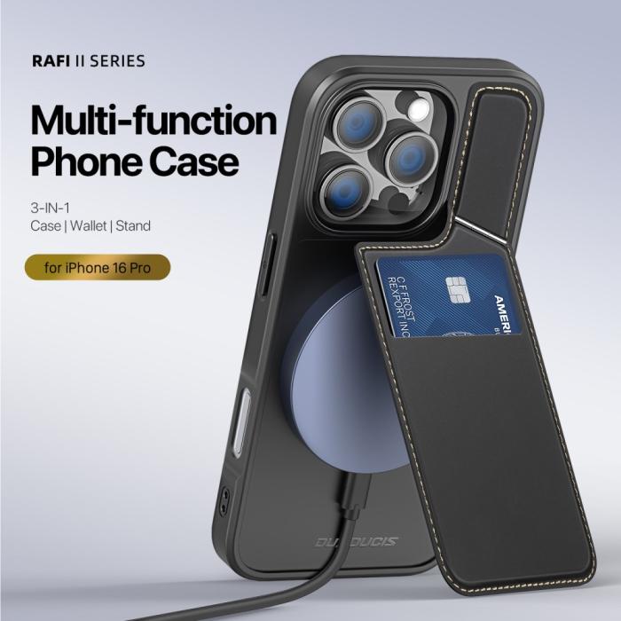 Bild 4, DUX DUCIS iPhone 16 Pro Max Skal RFID Rafi II Series Svart