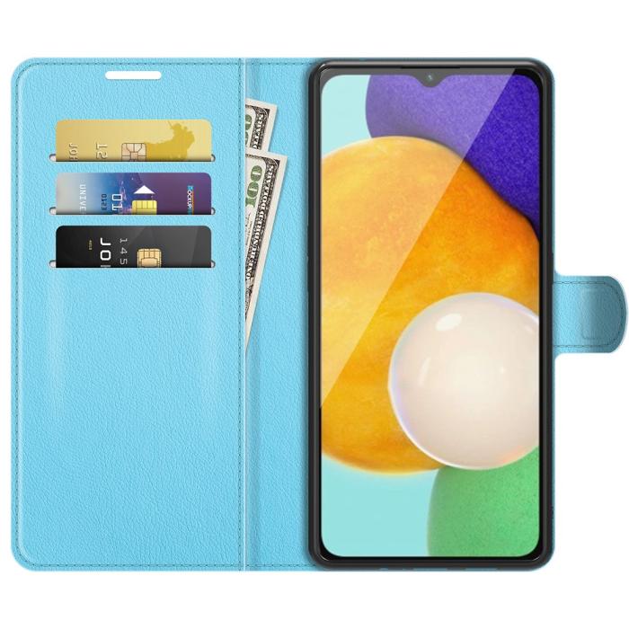 Bild 4, Samsung Galaxy A04s / A13 5G Fodral Litchi Läder L