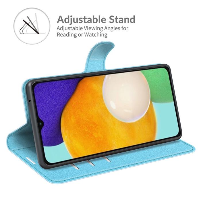 Bild 5, Samsung Galaxy A04s / A13 5G Fodral Litchi Läder L