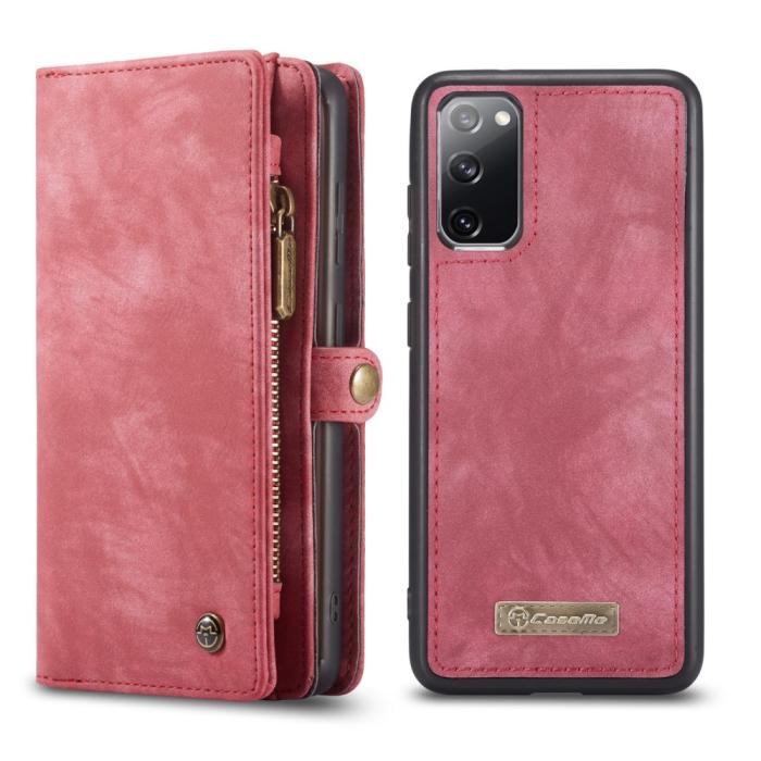 Bild 3, Samsung Galaxy S20 FE - CASEME 2-i-1 Magnet Skal/Fodral - Röd