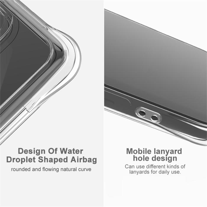Bild 4, IMAK Motorola Moto G55 5G Skal TPU Shockproof Tonad Svart
