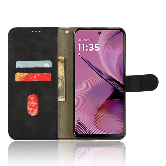 Bild 2, Motorola Moto G55 5G Fodral Läder Svart