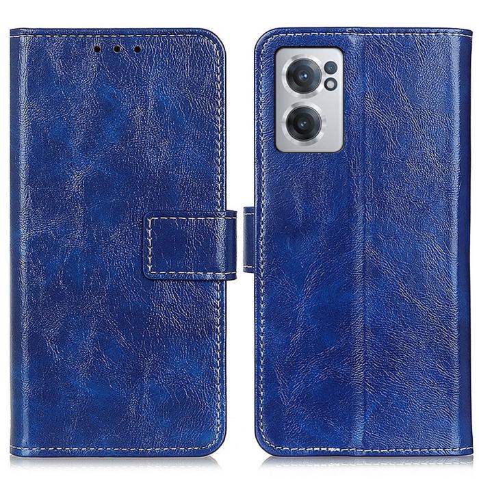 Bild 1, OnePlus Nord CE 2 5G Fodral Retro Läder Blå