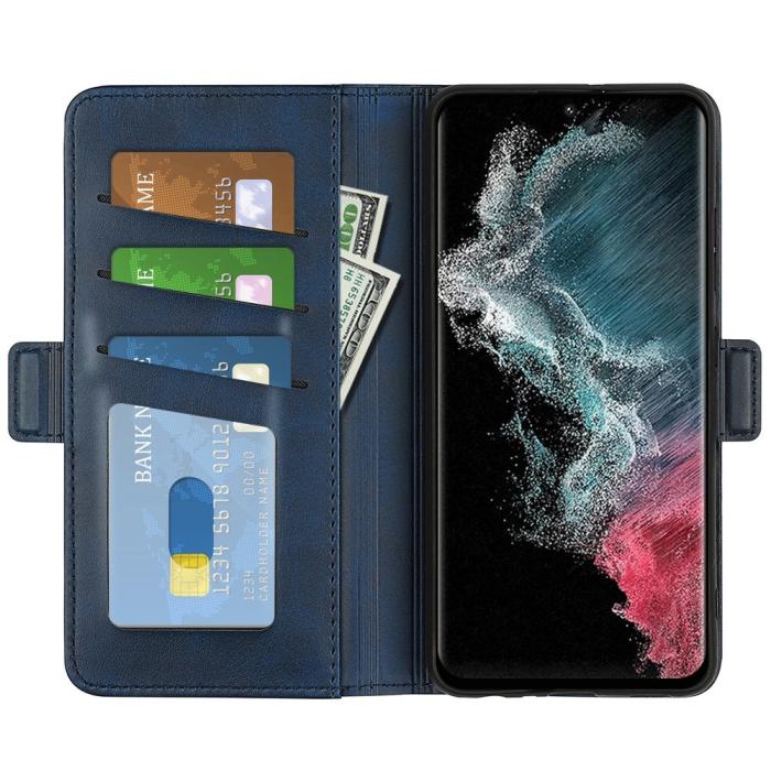 Bild 2, Samsung Galaxy S23 Ultra Fodral Magnetisk Stängning Blå