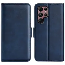 Samsung Galaxy S23 Ultra Fodral Magnetisk St&auml;ngning Bl&aring;